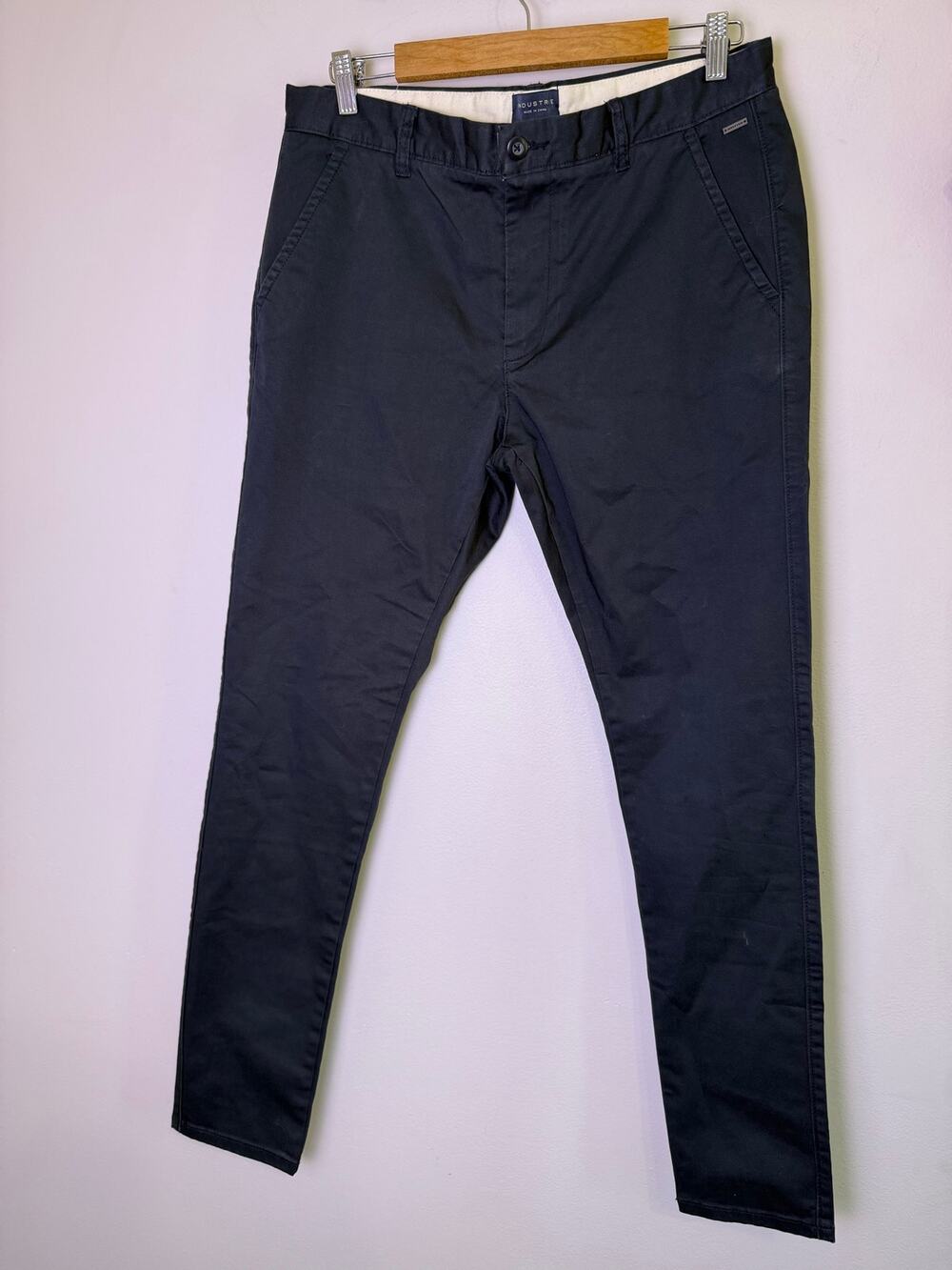 Industrie Garment Makers Slim Chino Pants Men’s 32 Black Stretch Casual